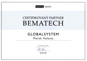 Certifikát bema tech